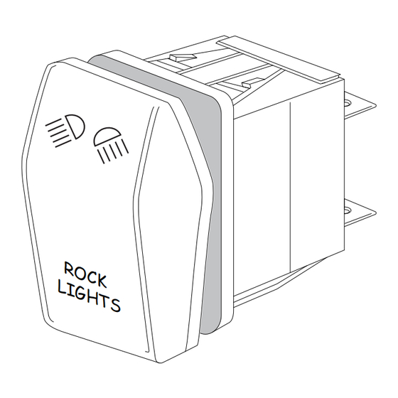 OPT7 AURA ROCK LIGHTS ROCKER SWITCH Install Manual