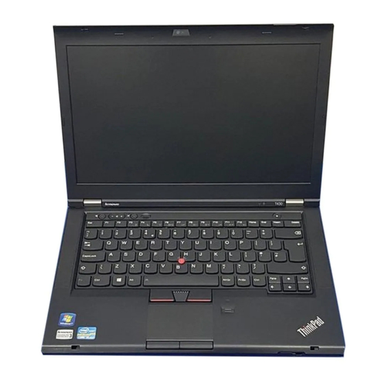 Lenovo ThinkPad T430 Podręcznik Użytkownika