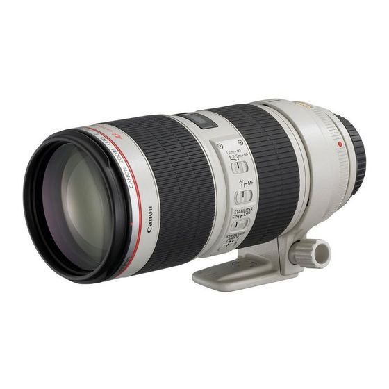 Canon EF 70-200mm f/2.8L USM Instructions