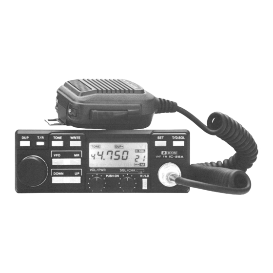Icom IC-28A Service Manual