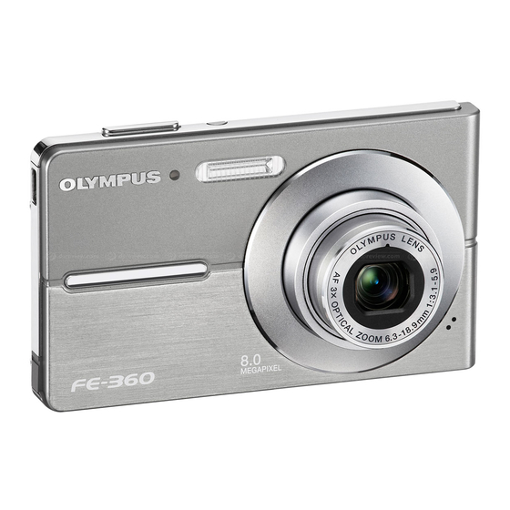 Olympus FE 360 - Digital Camera - Compact Manuals