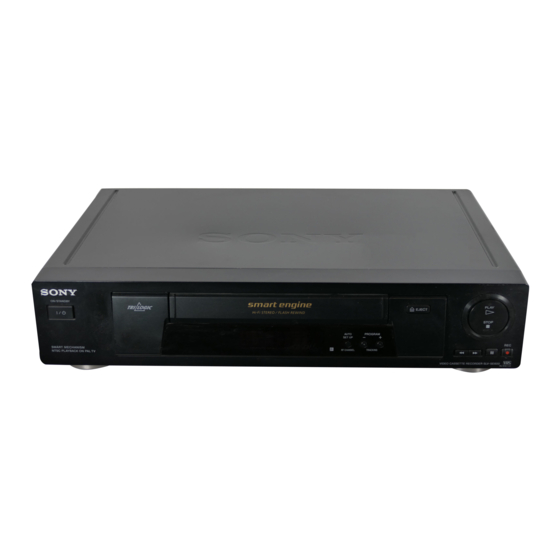 Sony SLV-SE700E2 Operating Instructions Manual