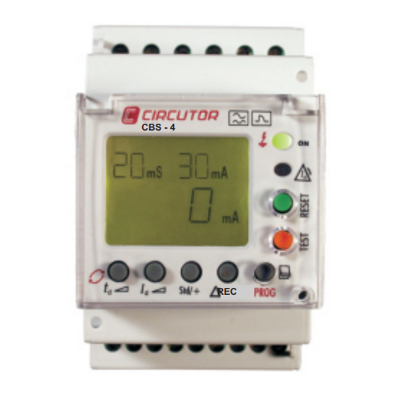 Circutor CBS-4C Manual