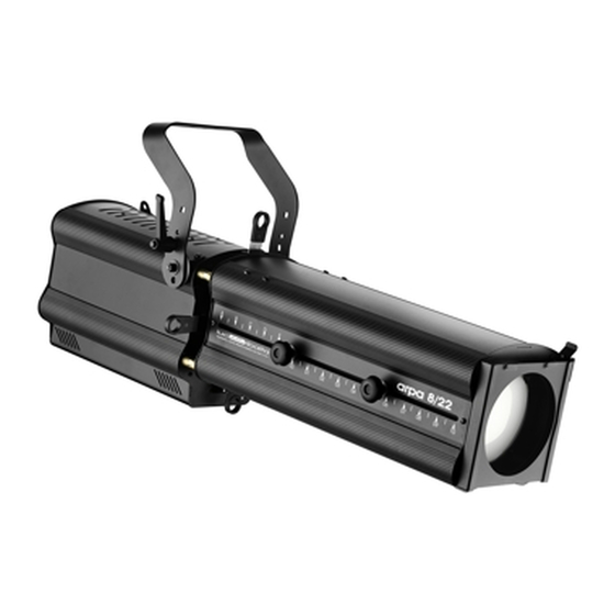 User Manuals: LDR Arpa 8/22 LED Profile Spotlight