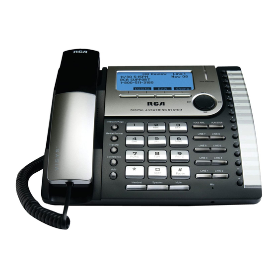 RCA 25825 Technical Specifications
