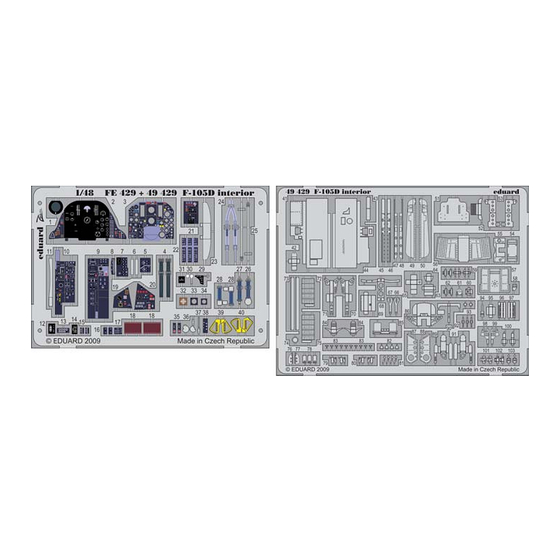 Eduard F-105D interior S.A. Assembly Manual