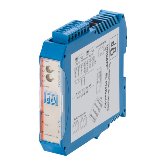 DEUTSCHMANN AUTOMATION UNIGATE EL - PROFINET 2Port Instruction Manual