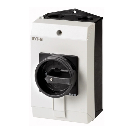 Eaton P1 I2 Series Instruction Leaflet
