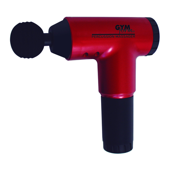 GYMFORM Percussion Massager Instruction Manual
