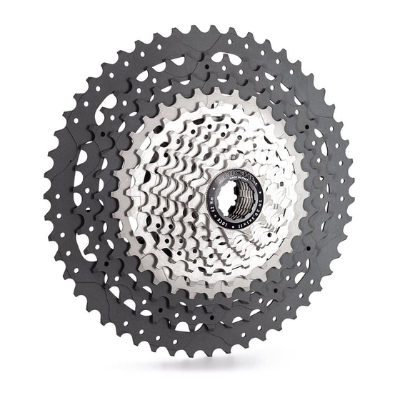 Miche CASSETTE XM 12-11 SPEEDS Manual Of Maintenance And Use