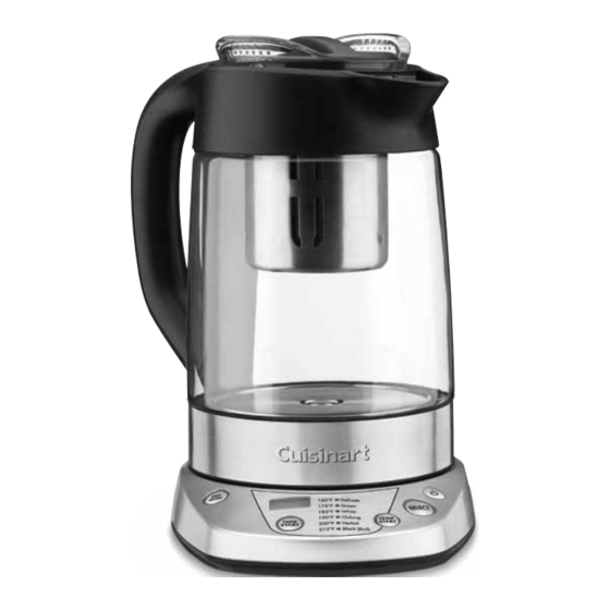 Cuisinart PerfecTemp TEA-100C Instruction And Recipe Booklet