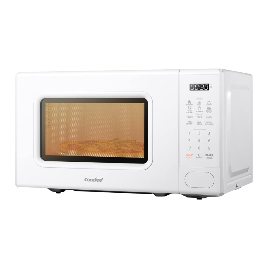 COMFEE' EM720CPL-PMB Countertop Microwave Oven with Sound On/Off