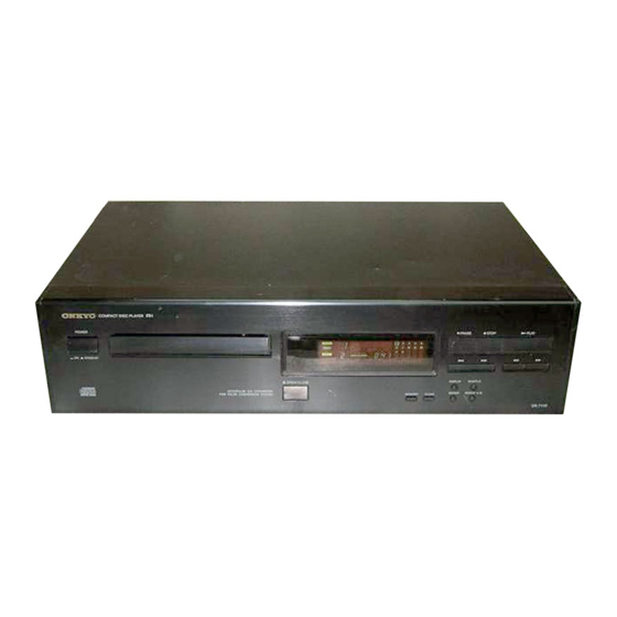 Onkyo DX-7110 Service Manual