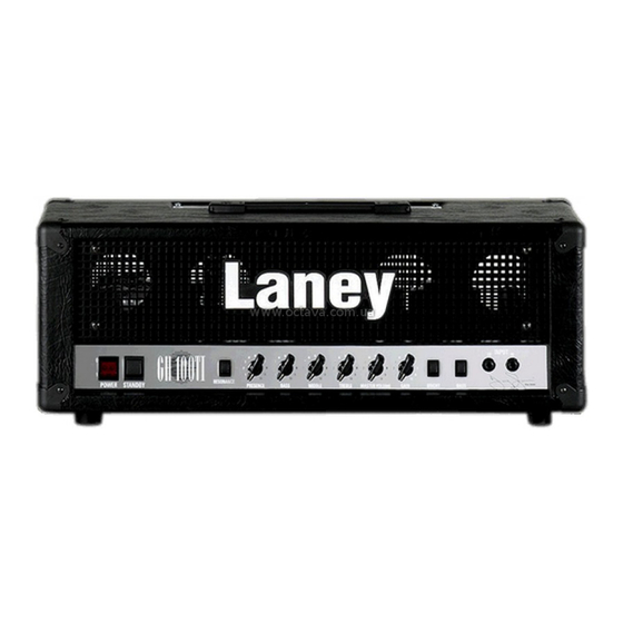 Laney GH100TI Operating Instructions Manual