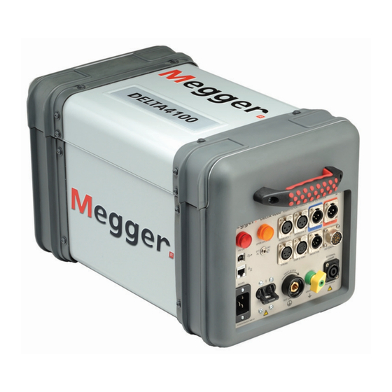 Megger DELTA 4000 Manuals