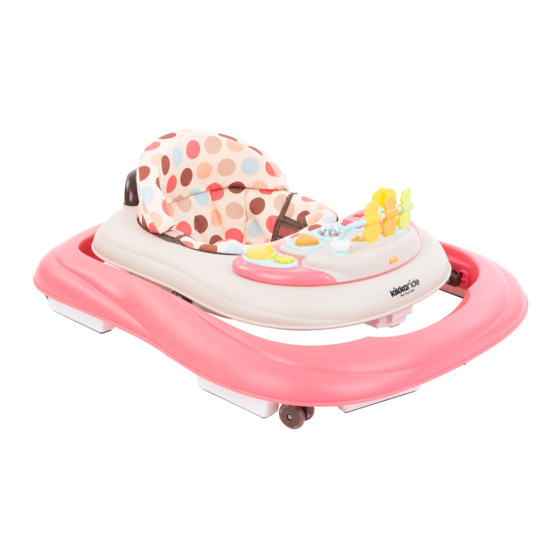 KIKKA BOO ABC Baby Walker Manuals