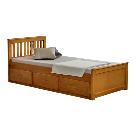 Happy Beds Mission Storage Bedb Single Assembly Instructions Manual