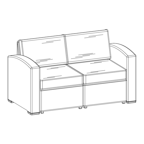 Relax-A-Lounger SAN PADRE LOVESEAT Assembly Instructions Manual