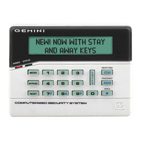 NAPCO GEM-RP1CAe Operating Manual