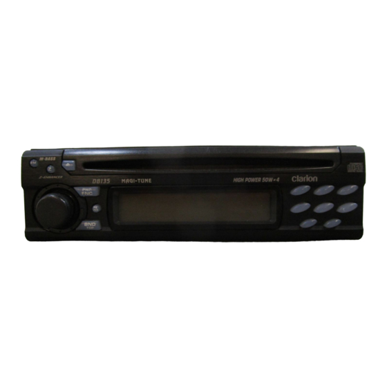 Clarion DB135 Service Manual