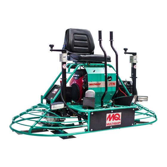 MULTIQUIP JTNSW20HTCSL Operation Manual