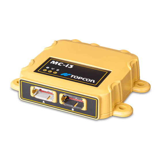 Topcon MC-i3 Installation And Setup Manual