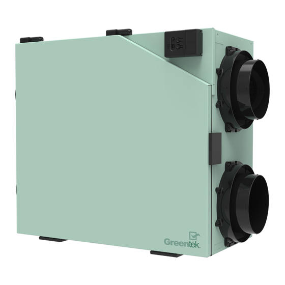 Greentek PE 10.22 ERV Homeowner's Manual