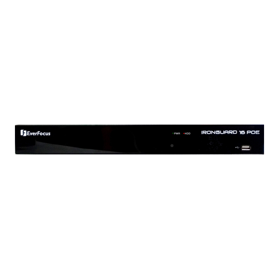 EverFocus IRONGUARD 16 POE Quick Installation Manual