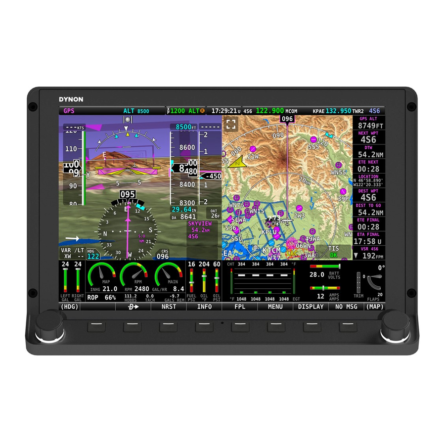 Dynon Avionics SkyView SE Pilot's User Manual