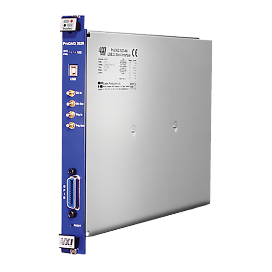 Bustec ProDAQ 3020 USB 2.0 VXIbus Slot-0 Manuals