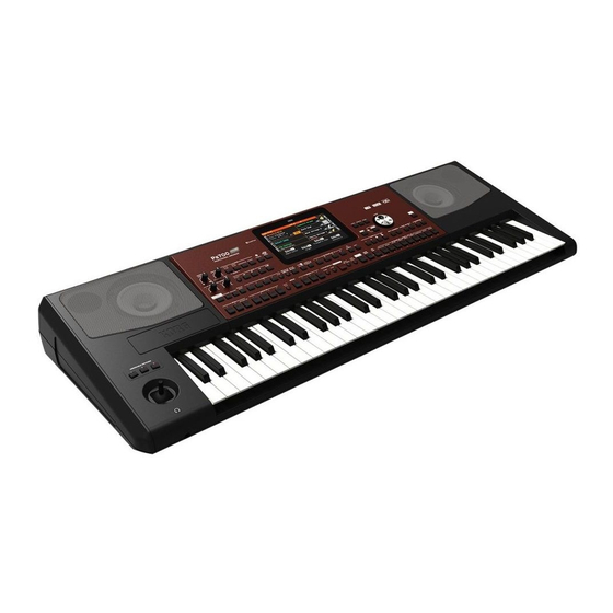 Korg Pa Series Manual