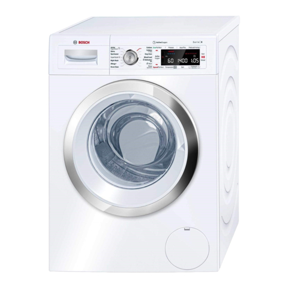 Bosch WAW28750GB Washing Machine Manuals