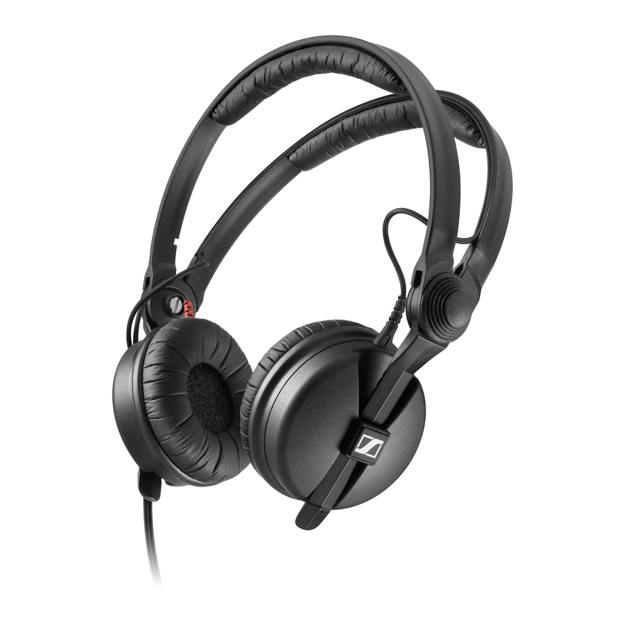 Sennheiser HD 25 Quick Manual