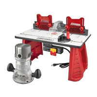 Craftsman 28180 - Fixed-Base Router/Table Combo Product Manual