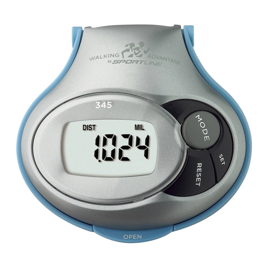 SPORTLINE 345 INSTRUCTIONS Pdf Download ManualsLib