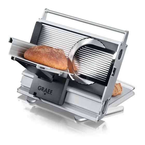 GRAEF UNIVERSAL SLICER INSTRUCTION MANUAL Pdf Download ManualsLib