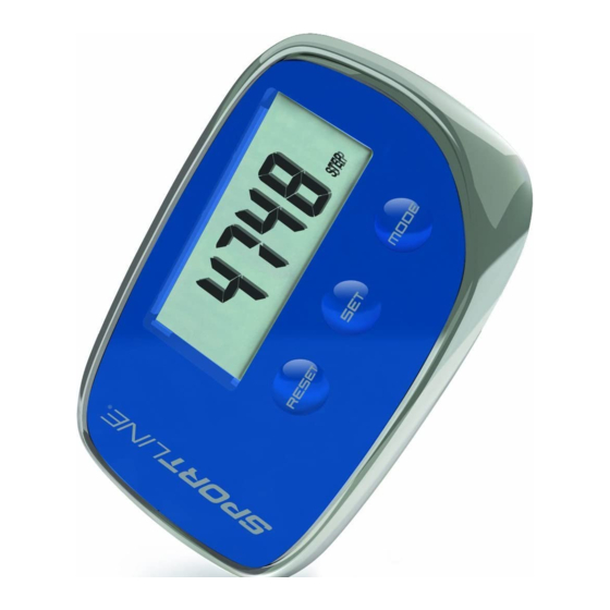 SPORTLINE THINQ XA 305 INSTRUCTION MANUAL Pdf Download ManualsLib