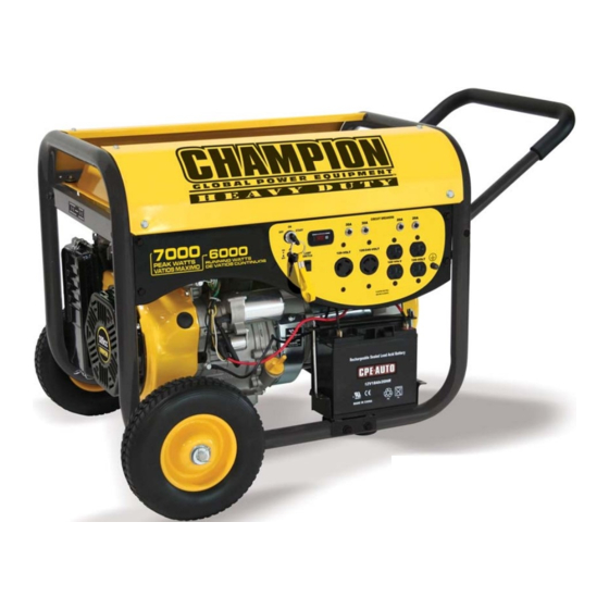 CHAMPION POWER EQUIPMENT 41311 OWNER'S MANUAL AND OPERATING ...