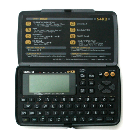 Casio SF-4400 Owner's Manual