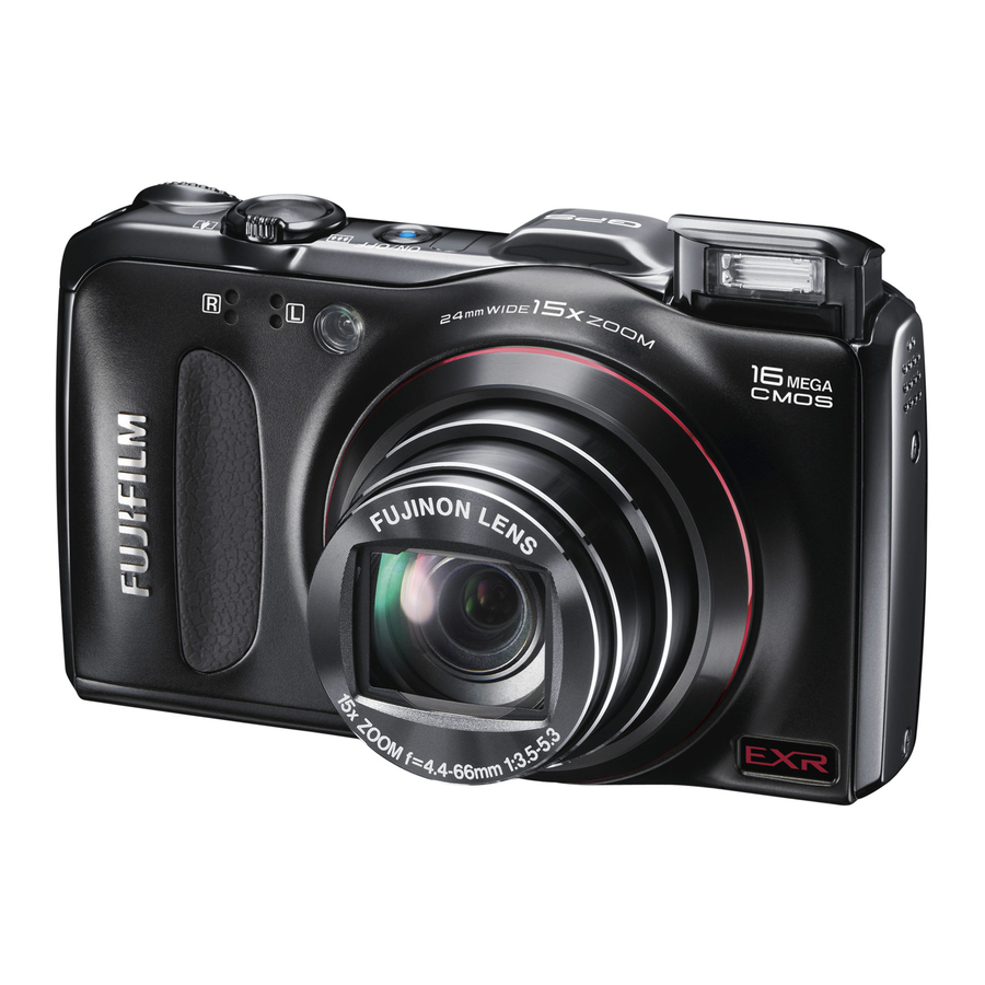 FUJIFILM FINEPIX F EXR BROCHURE & SPECS Pdf Download | ManualsLib