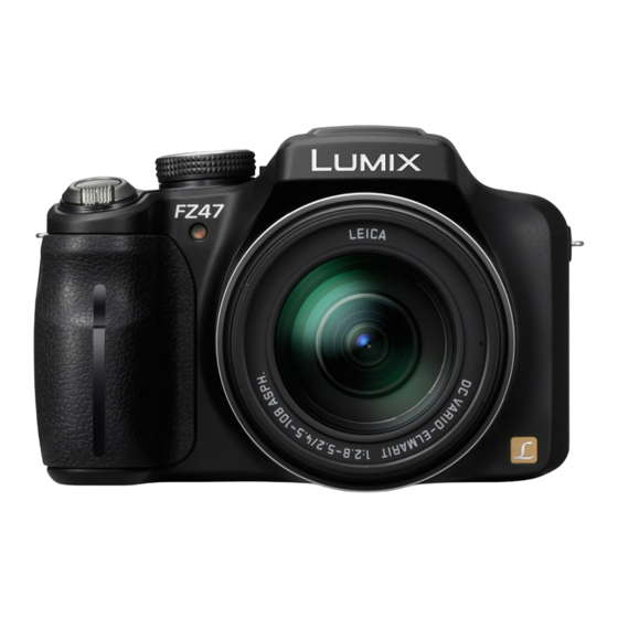 PANASONIC LUMIX DMC-FZ47 OPERATING INSTRUCTIONS MANUAL Pdf Download ...