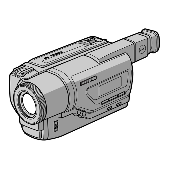 Sony Digital Handycam DCR-TR8100E Operating Instructions Manual