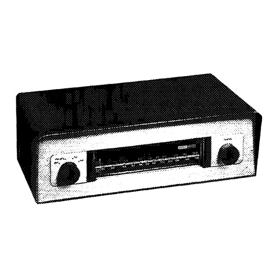 Harman Kardon The Overture T-10 Operation And Service Instructions Manual