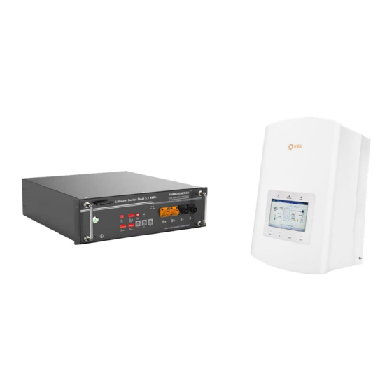 SOLIS TURBO ENERGY Lithium Series Quick Installation Manual