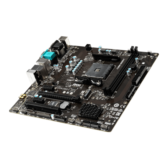 MSI A320M PRO-C Manual