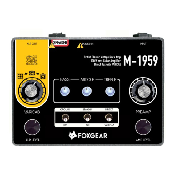 FOXGEAR M-1959 Manual