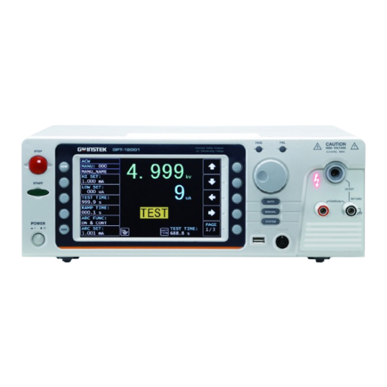 GW Instek GPT-10000 Series User Manual