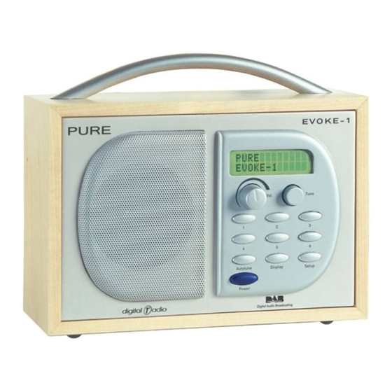 PURE EVOKE-1 XT Quick Manual