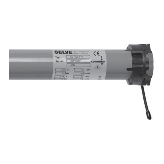 Selve SE Plus-RC Series Operating	 Instruction