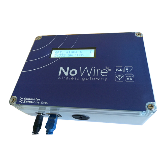 Submeter Solution NoWire 2100 Installation And Operation Manual